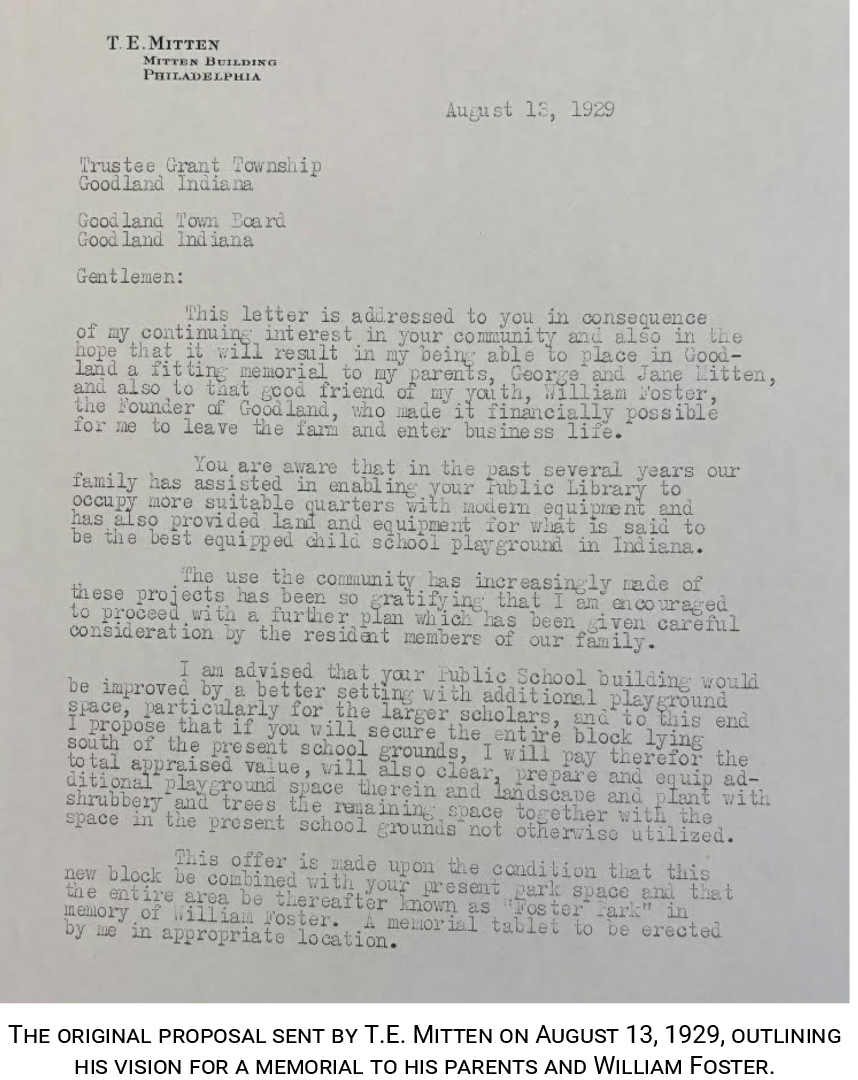 Goodland Library Original Proposal Letter